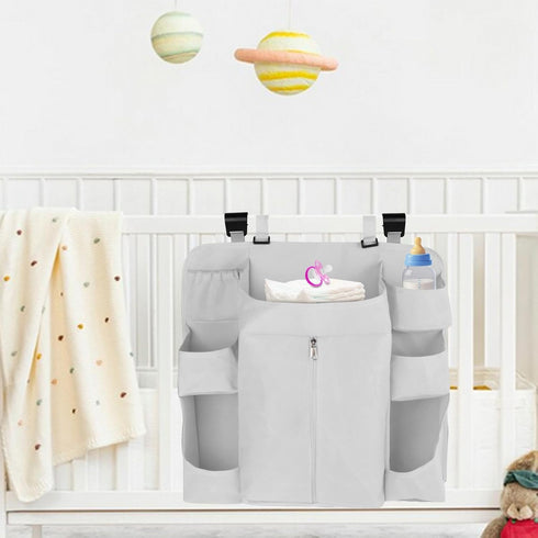 BreezeTrading Hanging Diaper Organizer, Nursery Organization, Sturdy, Ample Storage Space for Changing Table, Crib