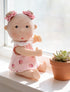 7 Inch 5 3+ Potato Baby Doll, Mini Baby Doll with Movable Joints, Thumb-Sucking Pose, Full Body Vinyl Doll for Play