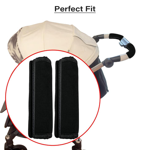 LiXiongBao 2Pcs 6.3 5.51inches * Stroller Handlebar Cover,Pushchair Armrest Handle Protector Cover,Pram Bumper Bar
