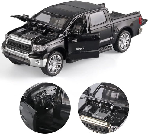 Toy Pickup Trucks for Boys 1/32 Tundra Diecast Cars Model, Zinc Alloy with Sound and Light, Birthday Gifts