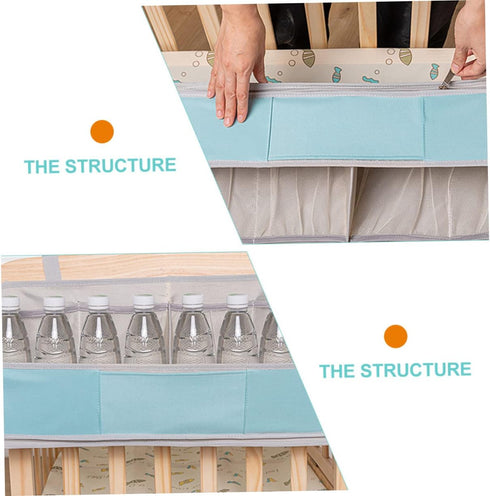 Hanging Diaper Organizer for Cribs Lightweight Storage Caddy Multi-functional Nursery Organizer for Changing Table