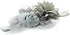 My Lello Shabby Fabric Flower Cluster Headband - Infant, Toddler, Girl - Stretchy Elastic Gray