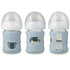 3 Pack 4 oz, 4 oz PandaEar Silicone Sleeves for Philips Avent Natural Glass Baby Bottles Shatterproof Anti-Breakage