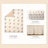 Set 3 52"x28", Set Organic Cotton Muslin Baby Crib Bedding Piece Soft for Infant Newborn Toddler Boys Girls Nursery Bed