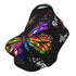 Schgap Butterflies Car Seat Covers Canopy for Baby, Soft Stroller Cover Nursing Cover