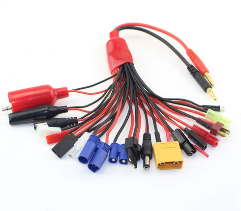 RC Convert Cable 19 in 1 Charger Splitter - Lipo Battery Adapter Octopus for Quadcopter Car