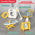 Set,Fridge Set TAKIHON Dollhouse Furniture, Kitchen & Bathroom Toy Washing Machine for Kids,Dollhouse Miniature