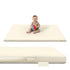 Vegan Leather Baby Play Mat, 50x50 Thicken Foam Play Mat for Infants