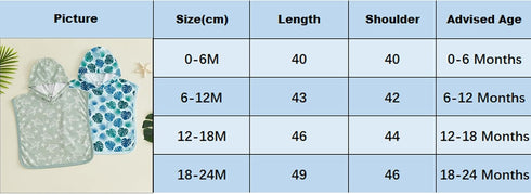 TUWIXIUW 18-24 Toddler Hooded Beach Towel Baby Boy Girl Poncho Towels Cartoon Printed Soft Coverup Bath Towels for Swim