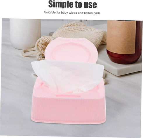 Travel Wet Wipes Storage Box - Flip Holder for Makeup and Nursery