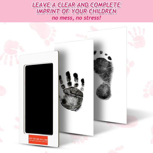 Outus 3 x 5 Inch Newborn Handprint and Footprint Kit, 4 Clean Touch Ink Pads, 10 Imprint Cards for Dogs