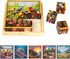 Six 16-Piece, Large Piece Puzzles for Seniors with Dementia, Alzheimers, Parkinsons Engaging