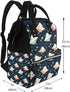 TZTTZT Backpack, Mommy Cute Stingray Print Diaper Bag Toddler Baby Girl Boy Diaper Bag for Mom Dad, Bags Travel Baby