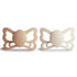 6-18 FRIGG Butterfly Anatomical SilkySoft Silicone Baby Pacifier | Made in Denmark | BPA-Free (Silky Satin/Cream