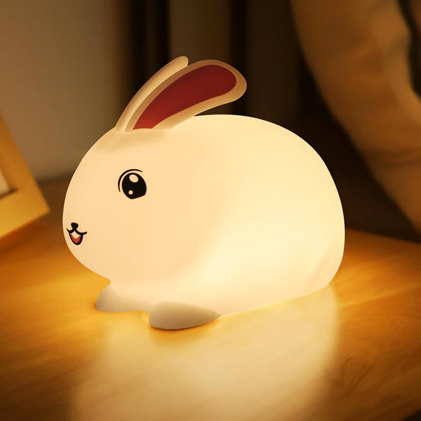 Baby Night Light 7-Color: Soft Silicone Nursery Light for Kids Room Decor