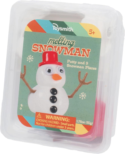 Toysmith Melting Snowman – Reusable Putty Slime Kit with Accessories, Holiday Gift for Kids