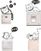 Cute Black Sleeping Cats Cartoon Wall Sticker, 4 Pcs Removable Switch Sticker, Light Switch Decor