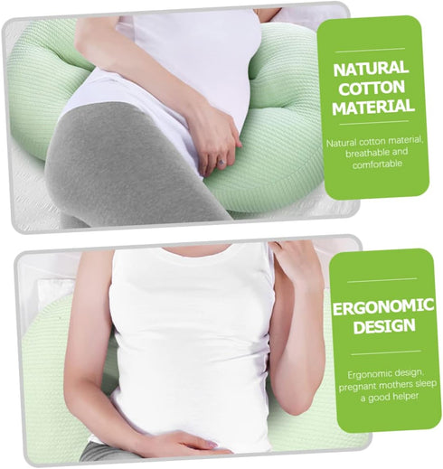 U-Shaped Maternity Support Pillow for Comfort During Pregnancy