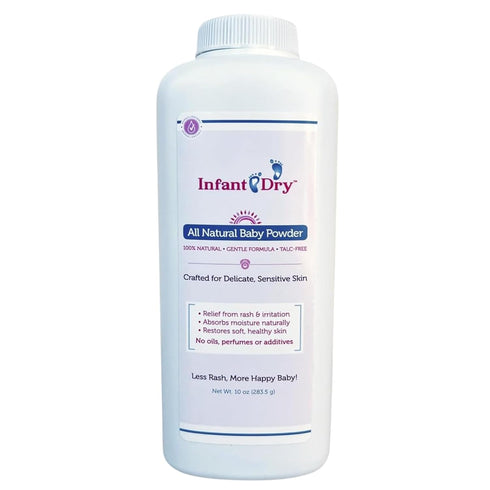 Professional Sellers Group Infant Dry All Natural Baby Powder 10 Oz - Gentle Formula Talc