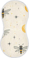 decor gift Cotton Muslin Baby Burp Cloths Soft Touch Bees Beige Moon Stars Starry