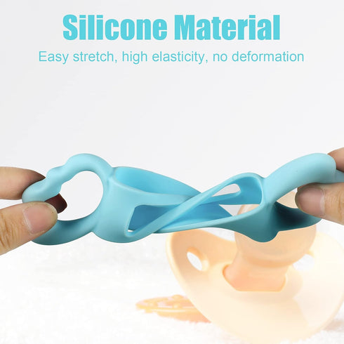 3 Pack Baby Bottle Handles Silicone Wide Neck Feeding Handle Easy Grip Lightweight Bottle Handle Small Hand Gripping