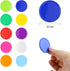 500 Pieces Plastic Poker Chips, Bulk Poker Card Game Chips, Counting Discs Markers for Learning Math, 37mm/10 Colors