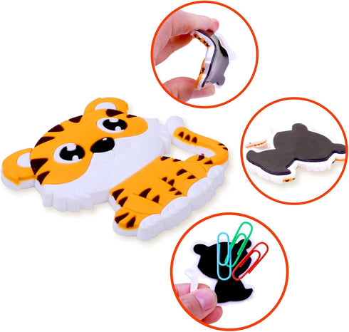 Refrigerator Magnets for Toddlers 1-3, Animal Fridge Magnets for Kids, Rubber Cute Magnets for Babies