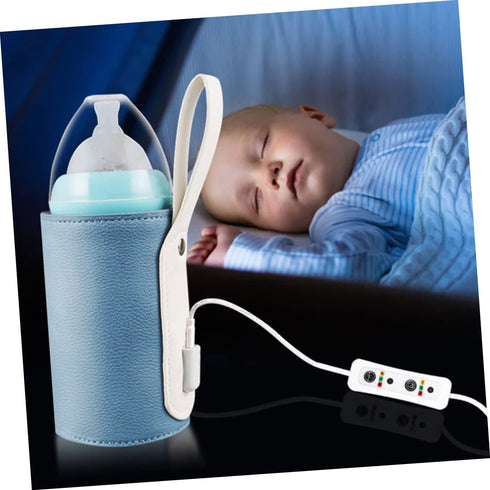 SHOWERORO Portable USB Bottle Warmer Temperature Insulation Cover for Indoor and Outdoor Use for Travel and Shopping