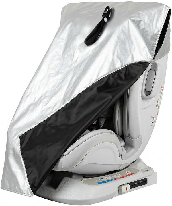 Tuxihapp Baby Car Seat Sun Shade Cover, Reflective Infant Car Seat Cooler Heat
