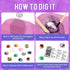 12-Pack Gem Digging Kit for Kids - Educational STEM Crystal and Mineral Excavation Science Toys