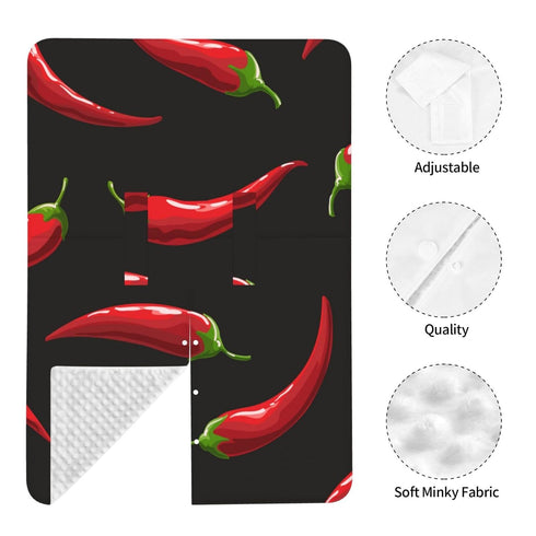 Zhbvncp Hot Chili Pepper Baby Car Seat Cover & Breastfeeding Nursing Cover - Breathable Stretch Fabric Multi-Use