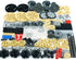 Technical-Pieces-Parts Set, Gears Wheels-and-Axle Pin Connector Pin Rack Steering Wheel Differential, MOC Building