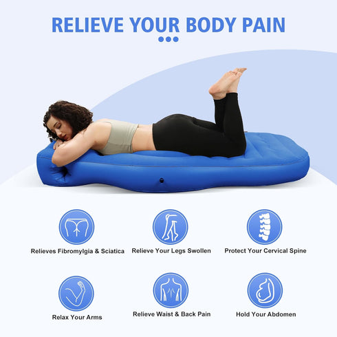 Float-Tummy Inflatable Pregnancy Pool Nest Pillow, Pregnancy Tanning Float for Prone Sleeping,Belly Mattress for Back