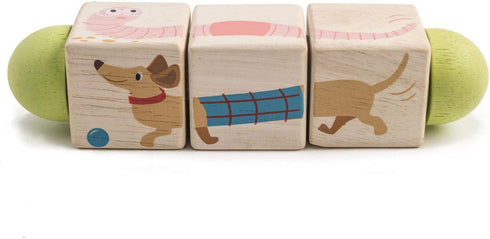 Tender Leaf Toys Educational Twisting Toy, My First Baby Wooden Puzzle Game for Children 18M+