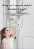 Tazyuxd (1 Pack) Door Locks for Kids Safety,Auto Unlock Door Latche Quick and Easy Child Proof Door Lock Prevent