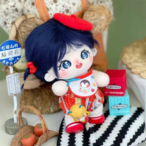 niannyyhouse 20cm Plush Doll Girl Humanoid Stuffed Body no Attribute 8" Normal Body Wearable Clothing Dress Up Gifts (a-39-without skeleton)