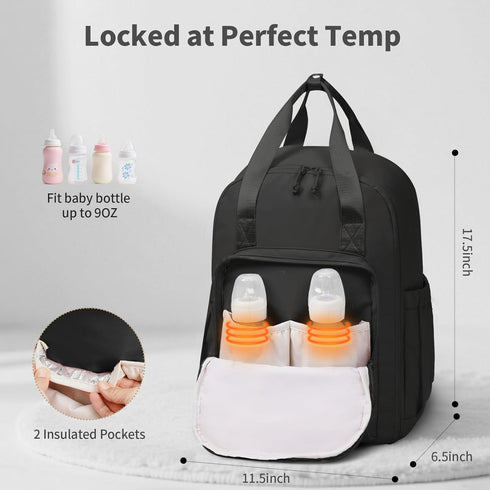 Backpack Backpack CEI-CEI Diaper Bag Large Baby Diaper Bag Water-resistant Travel Diaper for Boys Girls Newborn