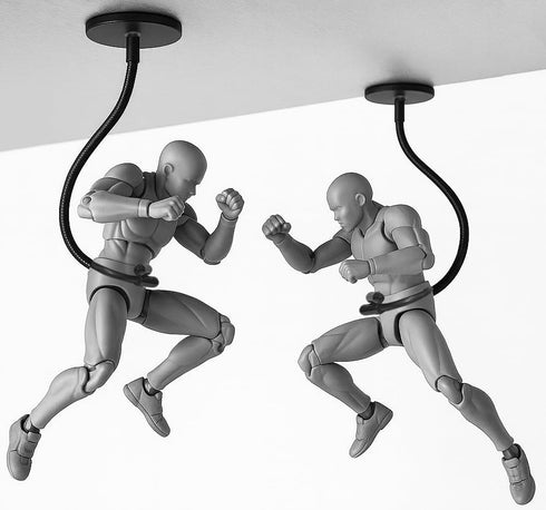 Zovelynta Action Figure Stand with Magnetic Base Stop Motion Rig with Adjustable Dual-Arm