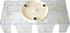 DNB Revolving Playing Card Tray, 9 Deck Plastic Rotating Canasta Card Holder