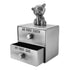 Mogoko Silver Tooth Box, Baby First Tooth and Curl Keepsake Box Set for Kids Teeth Fairy Holder