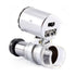 60X Microscope, Mini Pocket Microscope Portable Jewelry Magnifier with LED UV Light