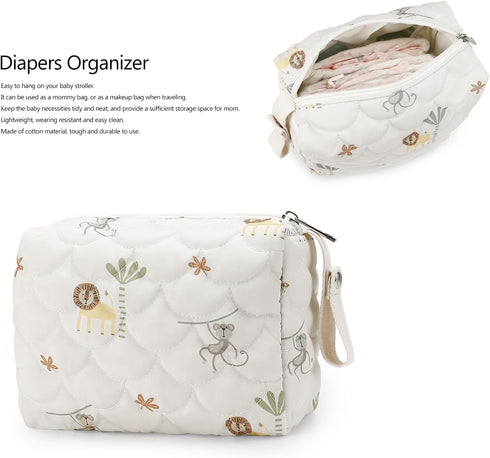 Mommy Lmbabter Baby Stroller Storage Bag Diaper Bag Infant Carriages Diaper Organizer Pouches Cotton Bag for Outdoor