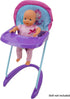 509 3+ Crew Mermaid Doll Highchair - Kids Pretend Play Highchair w/Front Tray & Safety Harness, Feeding Playtime Ages