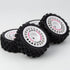 1/10 RC Rally Car Wheels Rims & Rubber Tires 12mm Hex Drive Hub for Tamiya TT-01 TT-02