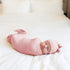 Bayceen Large Jersey Knitted Swaddle Blanket for Baby, Soft Stretchy Receiving Blanket for Newborns with Hat, Large 47 x 47 inches (Rose) by Bayceen