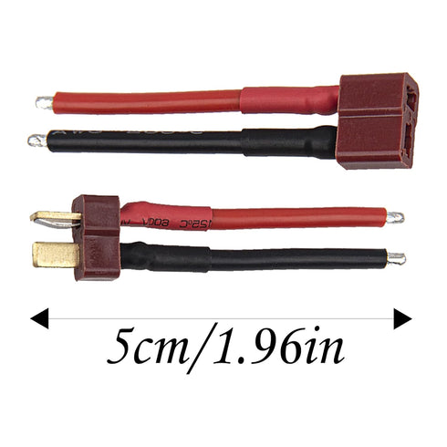 5Pairs 50mm 14AWG ShareGoo T Plug Male Female Connector with Silicone Wire Cable for RC Drone Quadcopter Car Boat Lipo