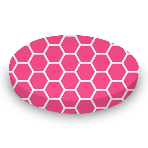 SHEETWORLD.COM SheetWorld Baby Fitted Round Crib Sheet, 100% Cotton Woven Sheet, Unisex Boy