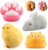 mpoakid Taba Squishy Toys 4 Pack, Soft Sensory Fidget Squeeze Toys for Stress
