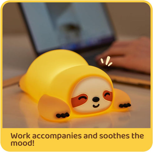 Nightlight,3 Dimmable,30Min DREAMING MY DREAM Squishy Sloth Night Light,LED Novelty Animal Levels Timer Nursery