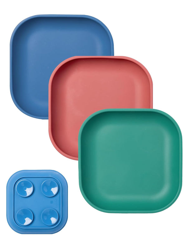 Babelio Suction Plates for Baby and Toddler, 100% Food Grade Silicone, BPA